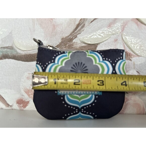 Ju Ju Be  navy blue, gray green  geometric pattern  Coin Purse - Picture 3 of 9